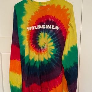 Tie dye wild child long sleeve